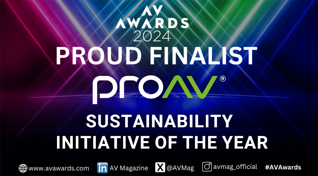 proAV Named Finalist for Sustain...